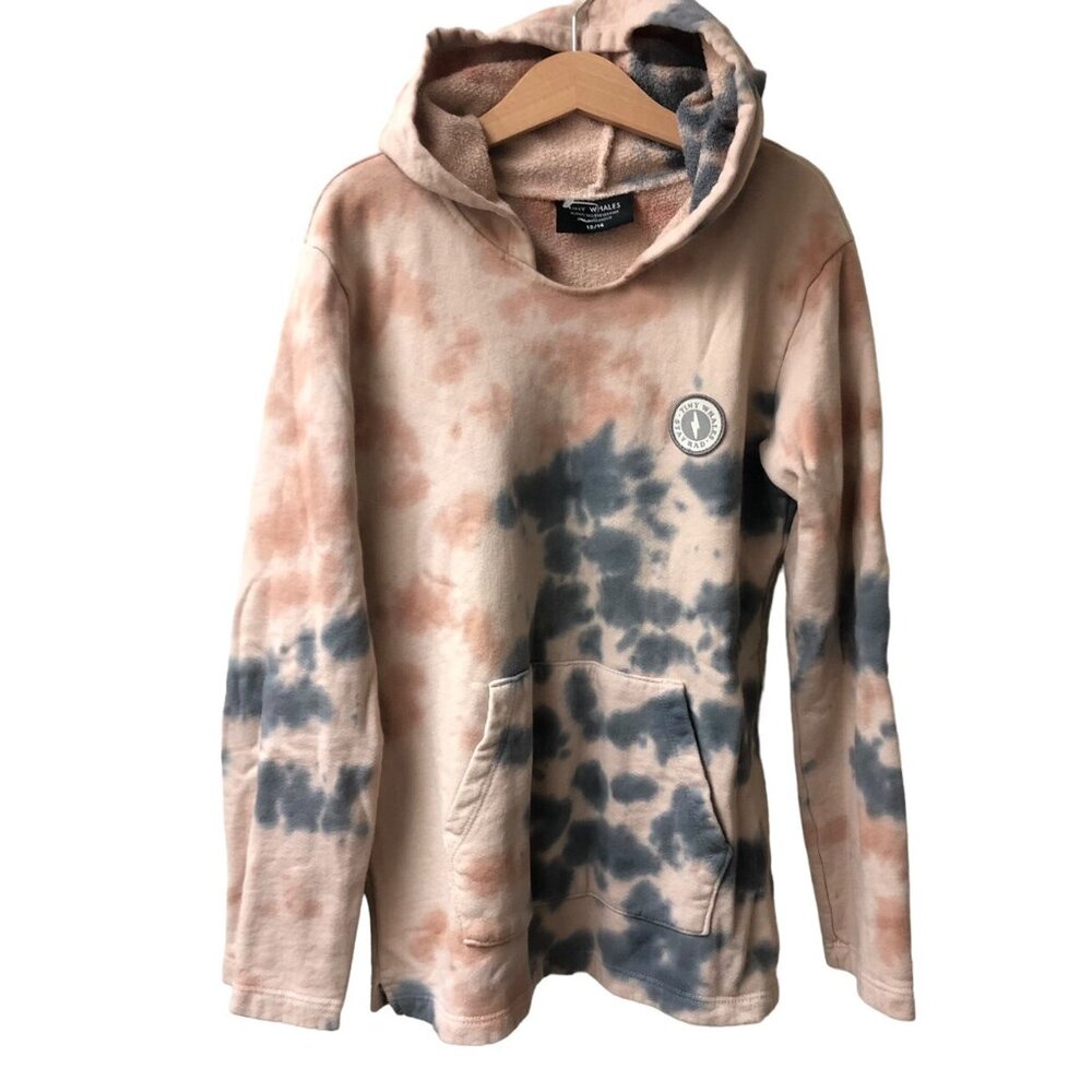 Tiny Whales Girls Tie Dye Hoodie
